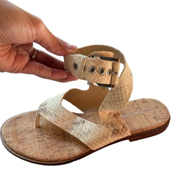 Donald J Pliner natural cork sandals size 7.5" - Picture 7 of 9